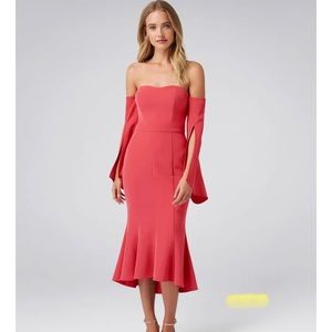 Evernew fishtail long sleeve dress